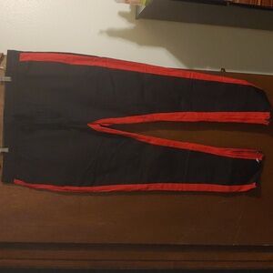 Men's Black and Red Track Pants,Brand New
